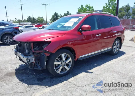 2015 Nissan Pathfinder Platinum from USA, damaged, VIN 5N1AR2MN8FC609075